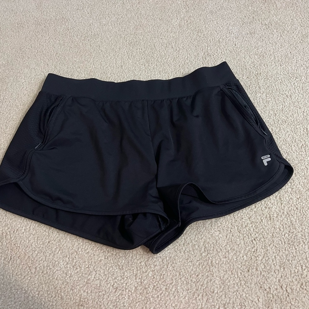 Fila Women's Black Athletic Shorts